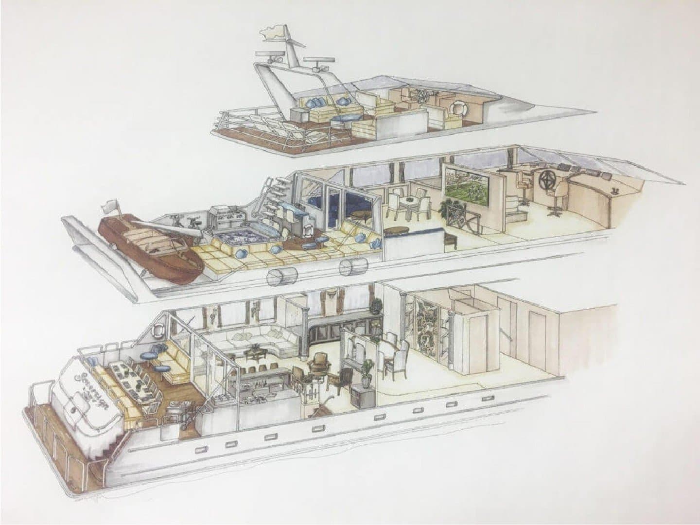 1993 Broward Tri Deck